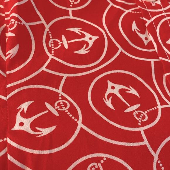 L.L. Bean Pink Nautical Stretch Cotton Shirt Size Medium - Picture 9 of 9